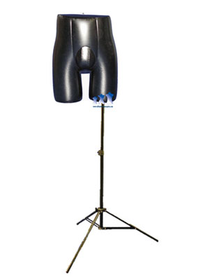 Inflatable Female Panty Form, with MS12 Stand, Black